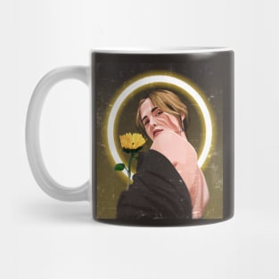 flower girl ring moon Mug